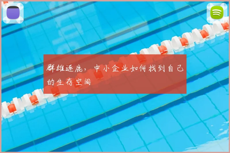 群雄逐鹿,中小企业如何找到自己的生存空间